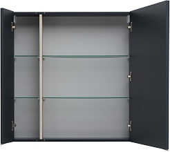 Aquanet Зеркальный шкаф Алвита New 80 антрацит матовый – фотография-5